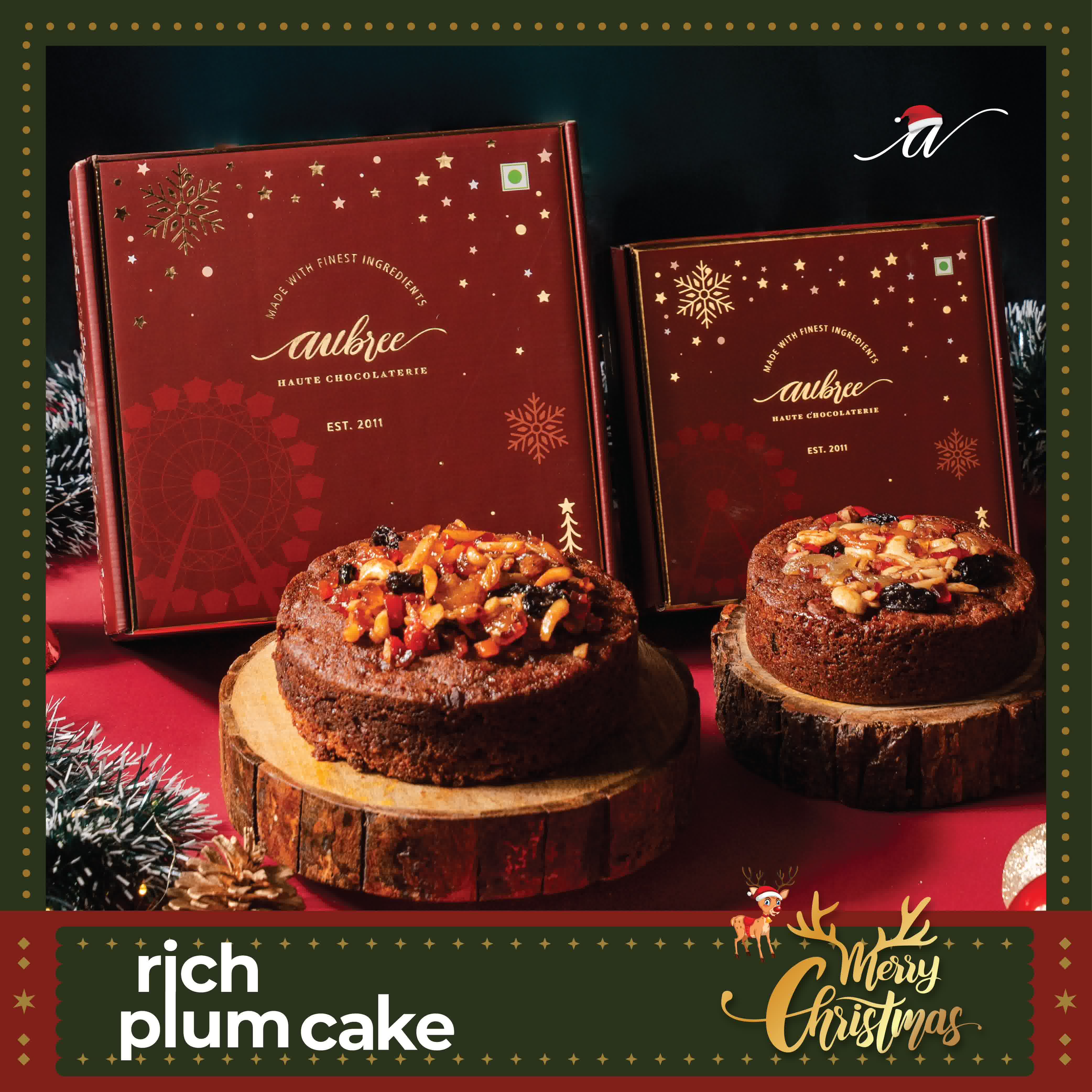 Premium Rich Plum Cake (With Rum & Wine)